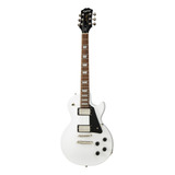 Guitarra Eléctrica EpiPhone Les Paul Studio Eiltkhnh1 De Caoba Alpine White Brillante Con Diapasón De Pau Ferro