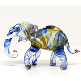 Sansukjai Elefante Miniatura A Mano Vidrio Soplado Arte Figu