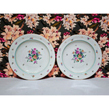 Juego De 2 Platos Hondos De Porcelana Limoges Chastagner