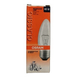 Foco Vela Claro 40w E-26 Osram