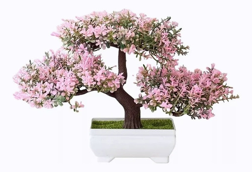 Árbol Bonsaí Artificial Con Maceta Decoración Hogar Oficina