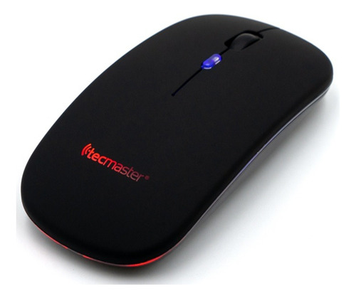 Mouse Dual Recargable Inalámbrico Bluetooth Tecmaster Negro