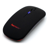Mouse Dual Recargable Inalámbrico Bluetooth Tecmaster Negro