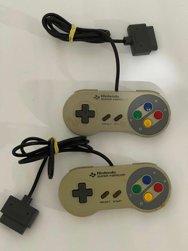 2 Controles De Super Famicom Serve Também Em Super Nintendo