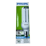 Lâmpada Compacta 18w/220v 6500k Branca - Philips Kit 5un