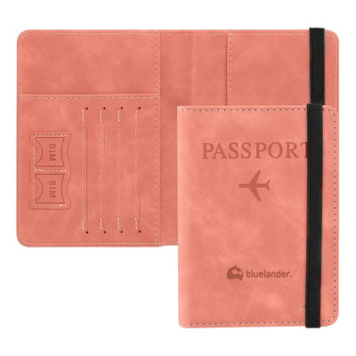 Porta Pasaporte Funda Protectora Con Protección Rfid Color Champagne | MercadoLibre