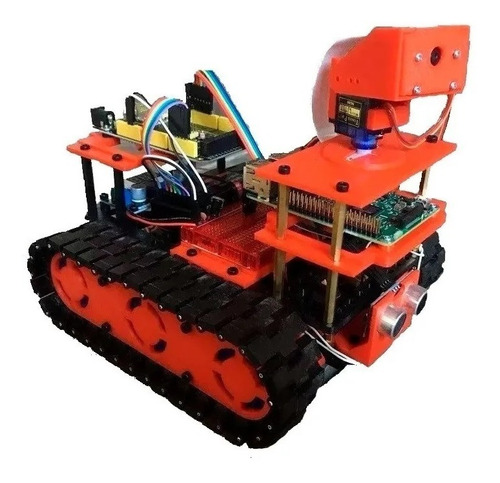 Robot Oruga, 4 Motores, Raspberry 2040, Camara, Completo