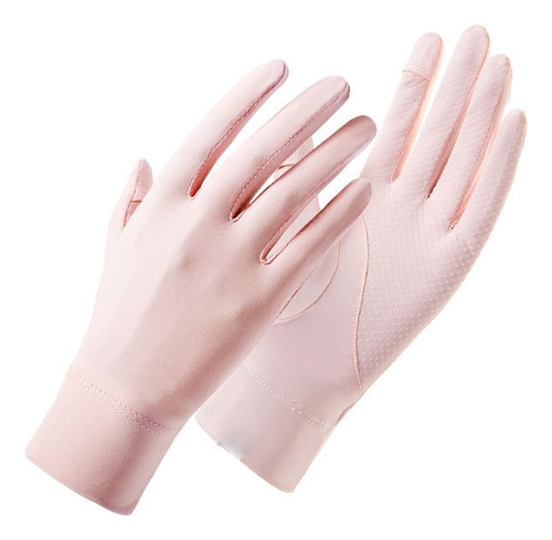 Guantes Proteccion Solar Para Mujer, Seda/ Táctil/ Anti-uv