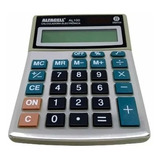 Calculadora De Mesa Comercial Escritório Display 8 Dígitos Cor Prata
