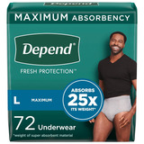 Fit-flex Incontinence Underwear For Men, Maximum Absorb...