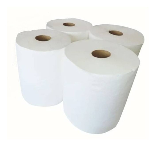 Toalla En Rollo Blanca Calidad Premium 4 X 200mt Papel Suave