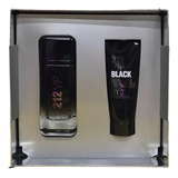 Perfume En Set Carolina Herrera 212 Vip Black + Envio Gratis
