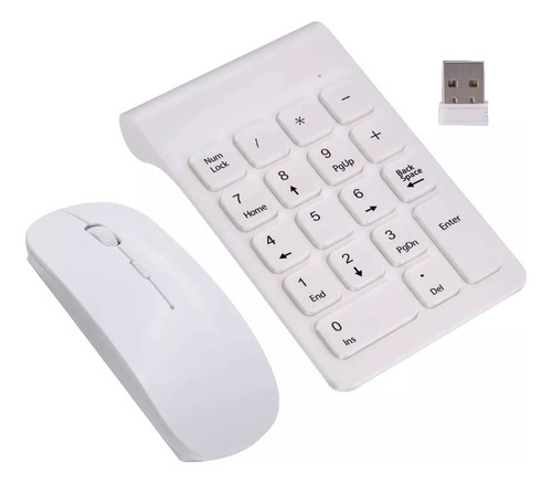 Teclado Numérico Bluetooth Sem Fio De 18 Teclas Com Mouse