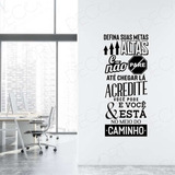 Adesivo De Parede Decorativo Frase Metas Empresa 06