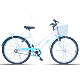 Bicicleta Feminina Aro 26 Tropical Com Cestinha Mcz18