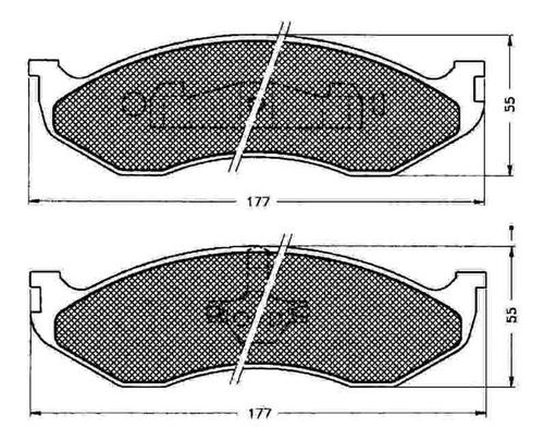 Pastillas Freno Para Jeep Comanche 4x4 90/94 Delantera Icer Foto 4