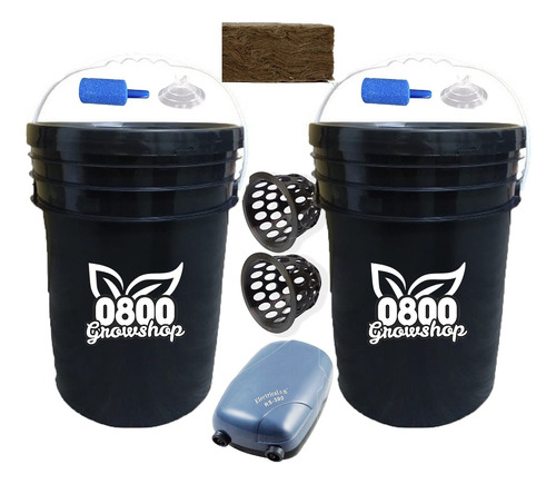 Kit Hidroponia Completo Balde 10l Indoor Duo 0800 Grow