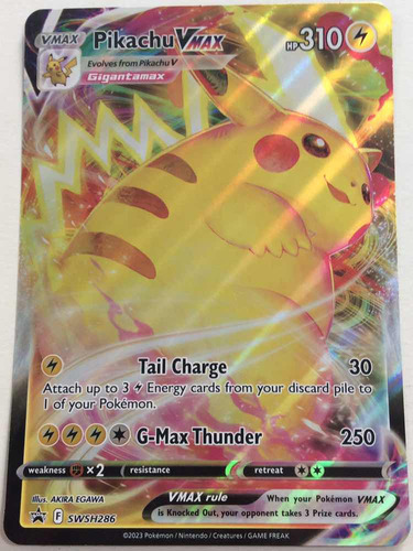 Pokémon Tcg Pikachu Vmax Gx Swsh286 Jumbo Card
