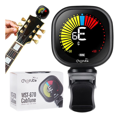 Afinador De Guitarra Wst-670 Con Pantalla A Color