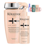 Kit Kerastase Curl Shampoo + Spray Para Rizos 250 Ml