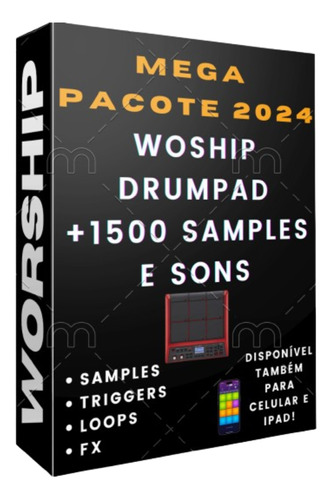 Pack Samples Drum Pad | Bateria Worship +1500 Sons E Samples