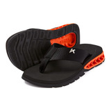 Chinelo Sandália Kenner Rakka Dbt-01 Masculino Preto/laranja