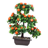 Rvore De Fruto Artificial Bonsai 13 Polegadas Mesa Alta