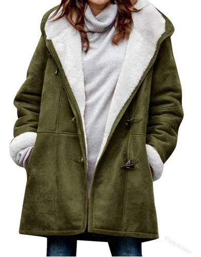 Abrigo Frio De Mujer Abrigo Polar Con Capucha Abrigo Térmico