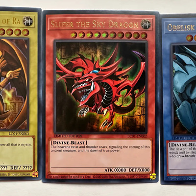 Set Dioses Egipcios Slyfer, Ra, Obelisco Ultras Yugioh | Meses sin interés