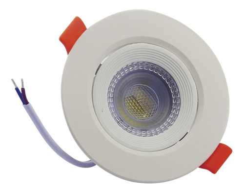 Foco Basculante Led Embutido 6,5w Para Cielo / Hb Led Color 3000k