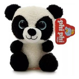 Peluche Animal Sentado Panda Ojos Glitter 1662