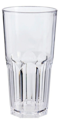 Vaso Facetado Cristal Plástico 410 Cc (30 Un)