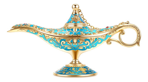 Lámpara Mágica Para Decoración De Mesa Azul Pavo Real