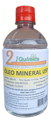 Óleo Mineral Usp 500ml - Selar Madeira Tabua De Carne