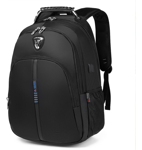 Mochila Para Laptop De 17.3 Pulgadas,mochila Negro Gran Capacidad De Viaje Hombre Con Usb Puerto Impermeable Y Antirrobo