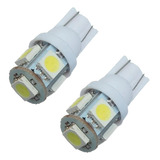 2 Lamparas Led T10 W5w 5 Led Smd Lampara Luz Posicion 12v X2