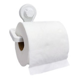 Suporte Papel Higiênico Com Ventosa S Furo E Sem Sujeira Cor Branco