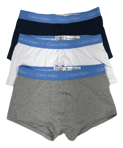 Kit 3 Cuecas Calvin Klein Jeans Low Rise Trunk Masculino