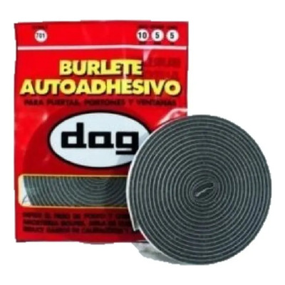 Burlete Goma Espuma Autoadhesivo DAG Para Puertas y Ventanas 5m 15x10mm | MercadoLibre