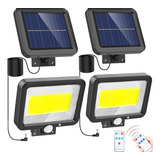 Lámpara Solar Exterior Potente 100led Excelente Brillo