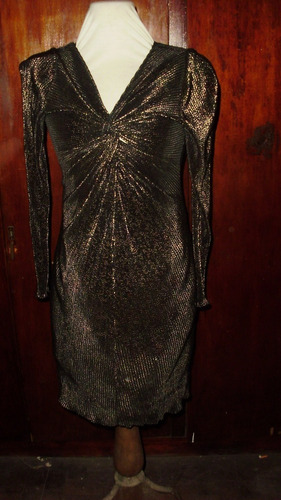 Vestido Pret A Porter Noche Fiesta - Dorado Sexy