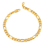 Pulsera U7 De Acero Inoxidable Chapado En Oro De 5 Mm De Anc