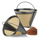 2pc Filtro De Café Reutilizable 12 Taza Para Cuisinart Ninja