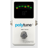 Afinador De Instrumento Cromático Tc Electronic Polytune 3 Color Blanco