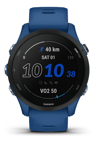 Smartwatch Garmin Forerunner 255 Sport 1.1  Caja 46mm De  Abs  Tidal Blue, Malla  Tidal Blue De  Silicona Deportiva