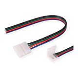 4 X Conector Hebilla Rgb Con Cable 4 Hilos Para Tira Led