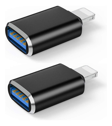 2 Pzs Adaptador Otg Lightning A Usb 3.0 Para iPhone iPad