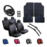 Kit Capa Couro Banco Carro Tapetes Chevrolet Celta +paletas