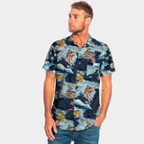 Camisa Manga Corta Rusty Mahi Fish - Queen Island Oficial