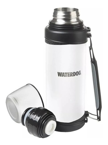 Termo Waterdog Ta2100cc Acero Inoxidable 1l Blanco Manija